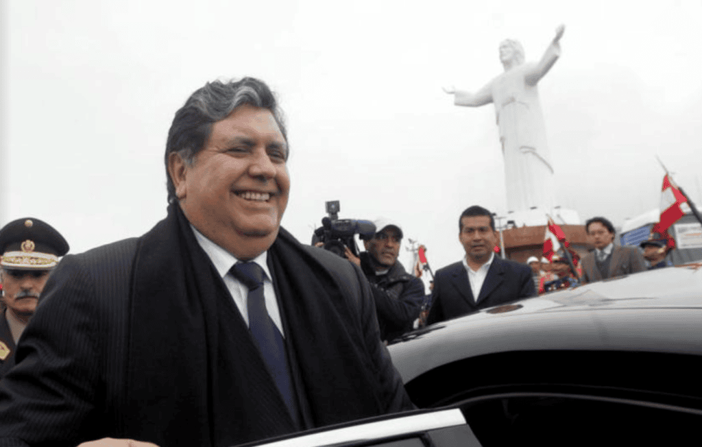 Alan García, expresidente de Perú involucrado en el escándalo de Odebrecht.