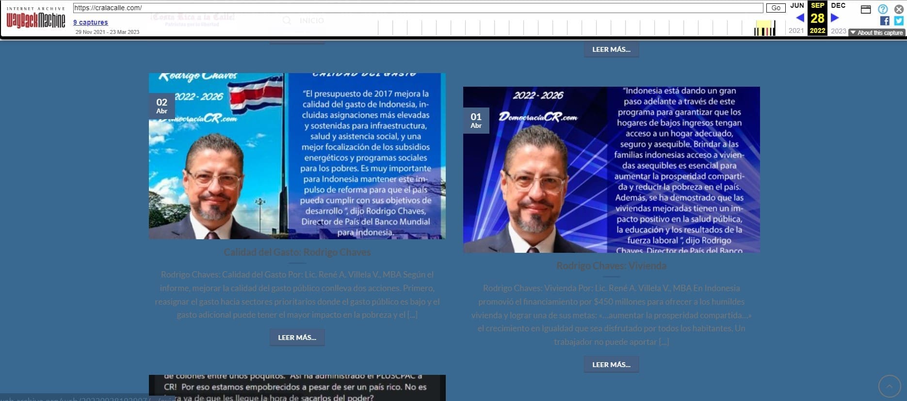 Sitio web de socio de Pietro Calandrelli