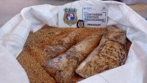 1.500 kilos de cocaína en bolsas de soja