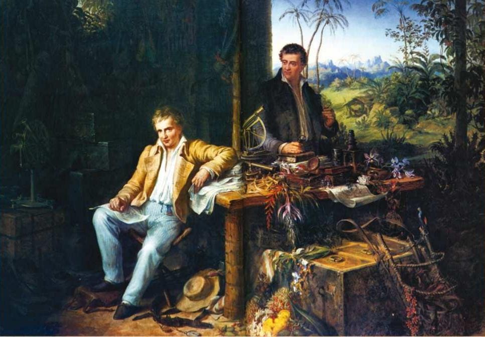 Alexander von Humboldt y el botánico francés Aimé Bonpland en la selva del Casiquiare 8