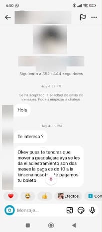 chat Reclutamiento